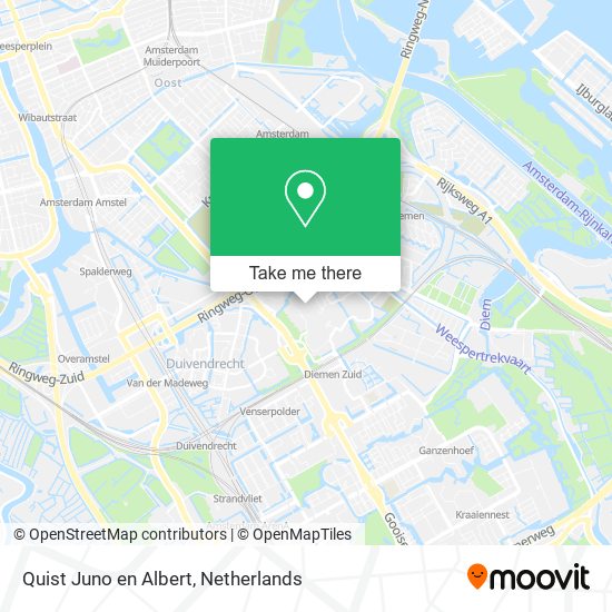 Quist Juno en Albert map