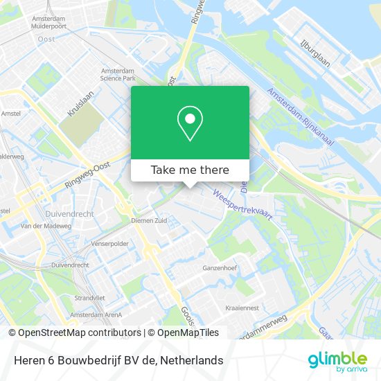 Heren 6 Bouwbedrijf BV de map