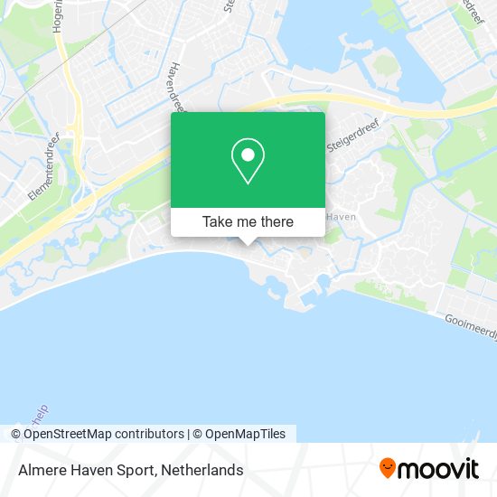 Almere Haven Sport map