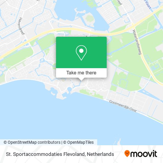 St. Sportaccommodaties Flevoland map