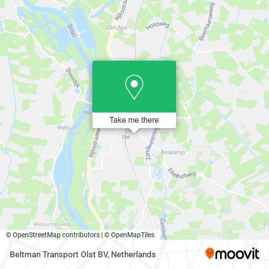 Beltman Transport Olst BV map