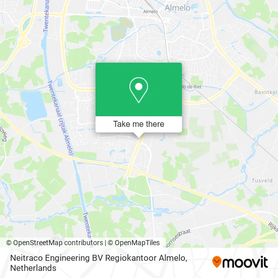 Neitraco Engineering BV Regiokantoor Almelo map