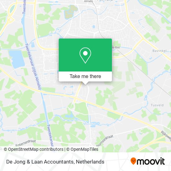 De Jong & Laan Accountants map