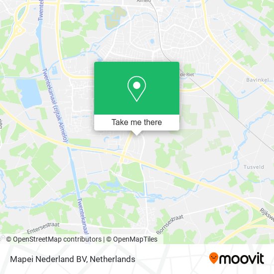 Mapei Nederland BV map