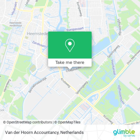 Van der Hoorn Accountancy map