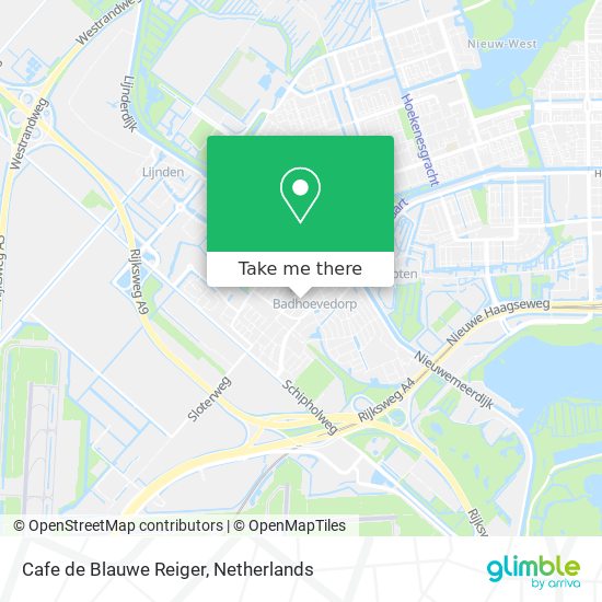 Cafe de Blauwe Reiger map