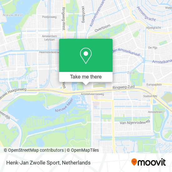 Henk-Jan Zwolle Sport map