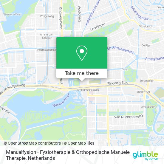 Manualfysion - Fysiotherapie & Orthopedische Manuele Therapie Karte