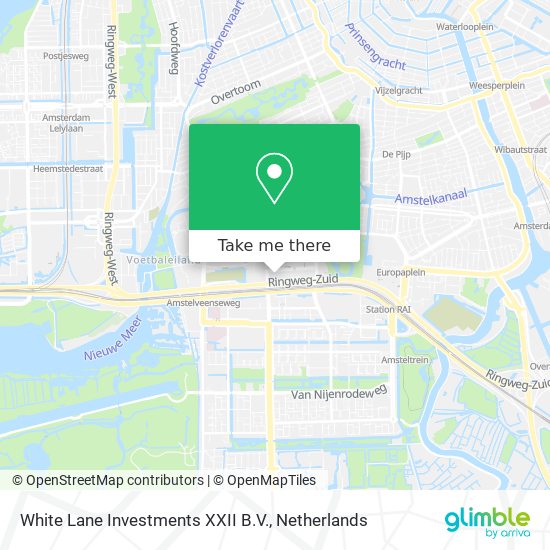 White Lane Investments XXII B.V. map