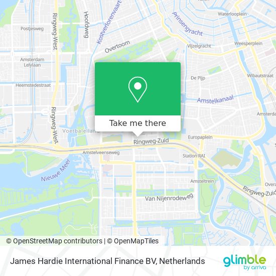 James Hardie International Finance BV map