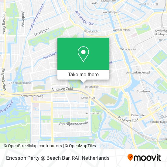 Ericsson Party @ Beach Bar, RAI map