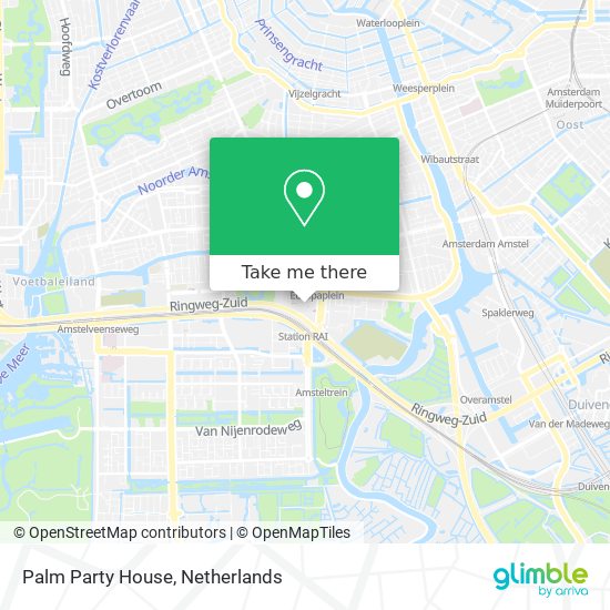 Palm Party House map