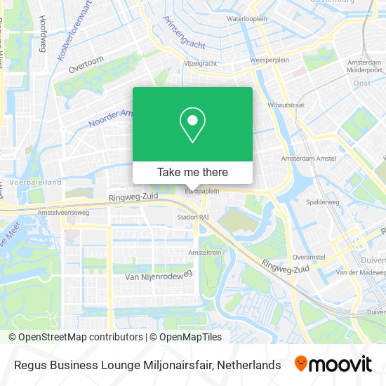 Regus Business Lounge Miljonairsfair map