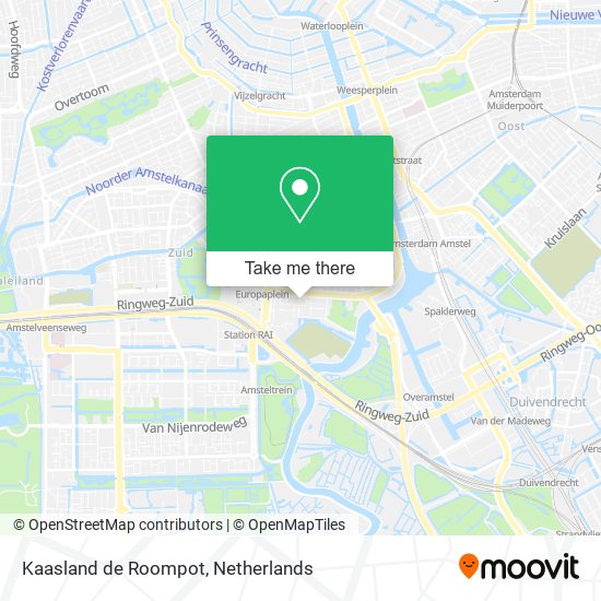 Kaasland de Roompot map