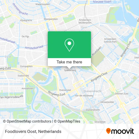 Foodlovers Oost map
