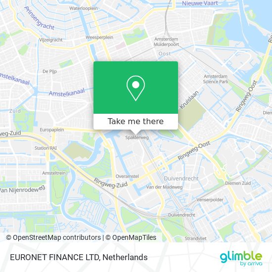 EURONET FINANCE LTD map