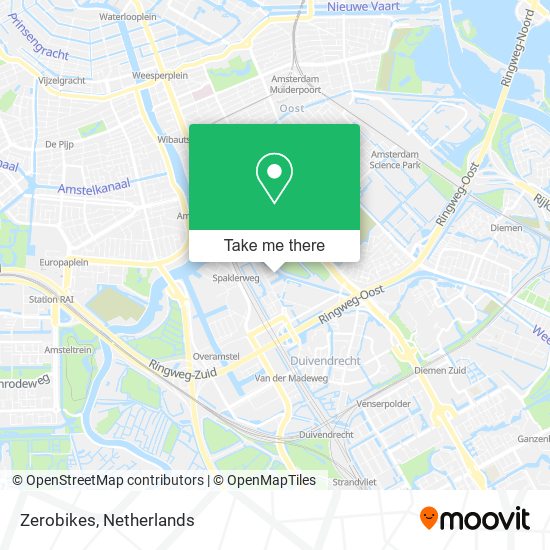 Zerobikes map