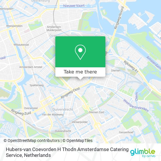 Hubers-van Coevorden H Thodn Amsterdamse Catering Service map