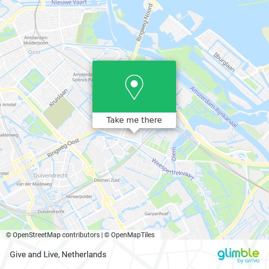 Give and Live map