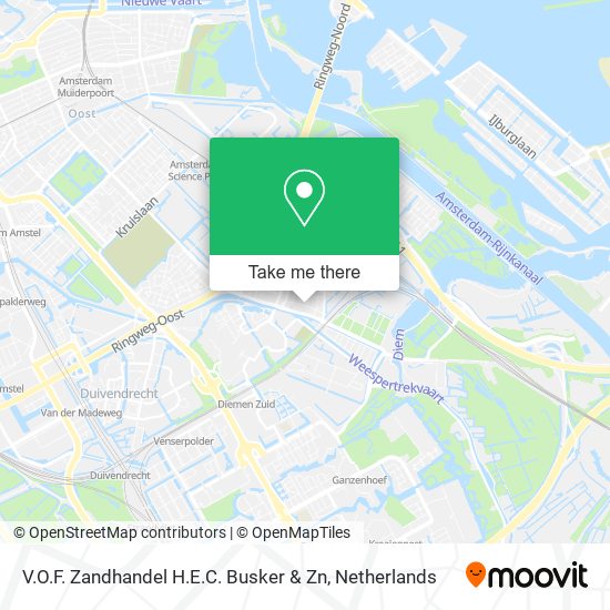 V.O.F. Zandhandel H.E.C. Busker & Zn map