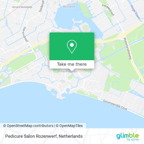 Pedicure Salon Rozenwerf map