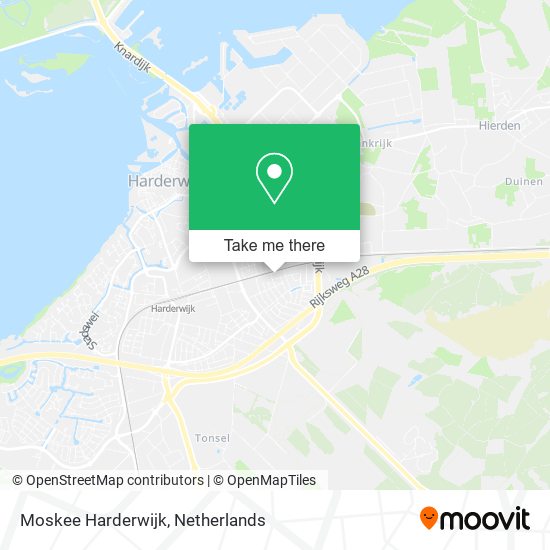 Moskee Harderwijk map