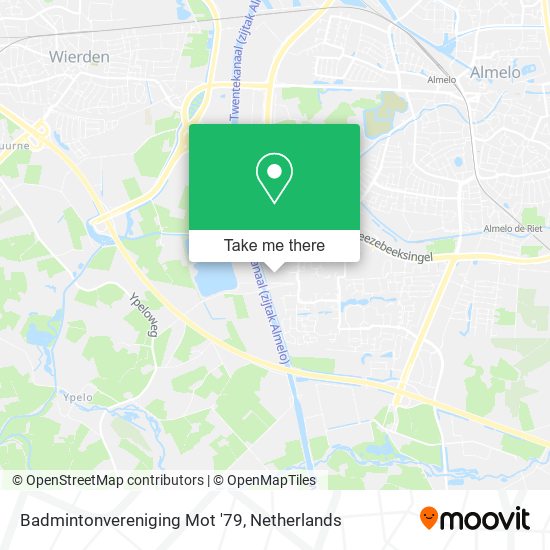 Badmintonvereniging Mot '79 map