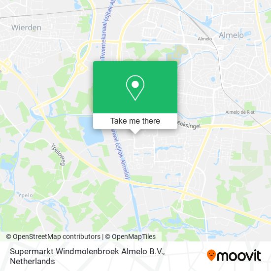 Supermarkt Windmolenbroek Almelo B.V. map