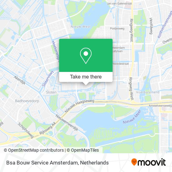 Bsa Bouw Service Amsterdam map