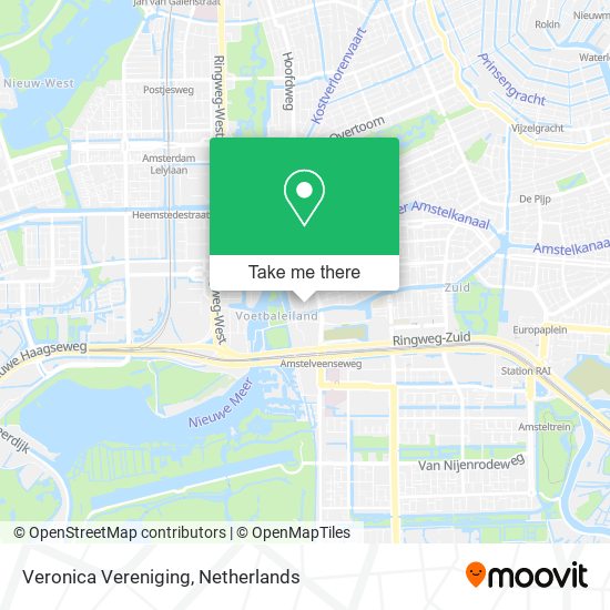 Veronica Vereniging map