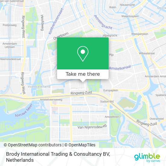 Brody International Trading & Consultancy BV map