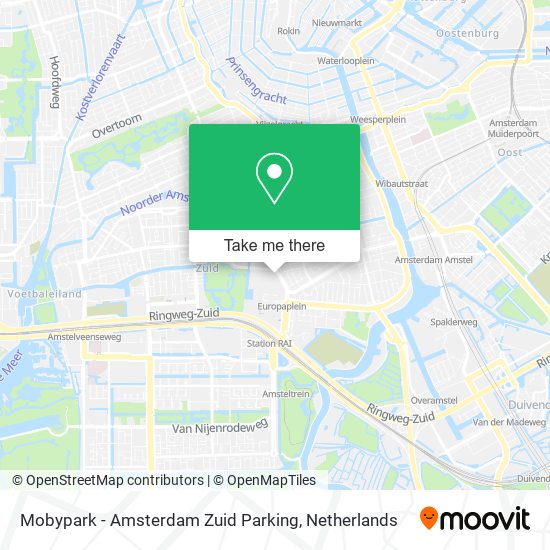 Mobypark - Amsterdam Zuid Parking map