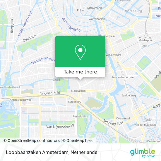 Loopbaanzaken Amsterdam Karte