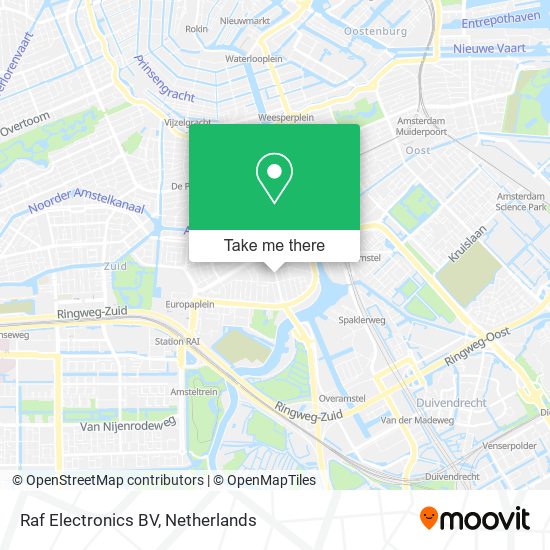 Raf Electronics BV map