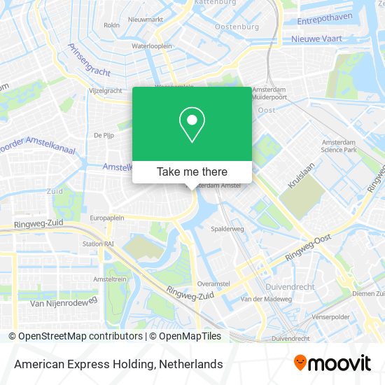 American Express Holding map