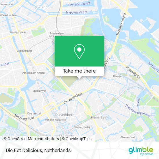 Die Eet Delicious map