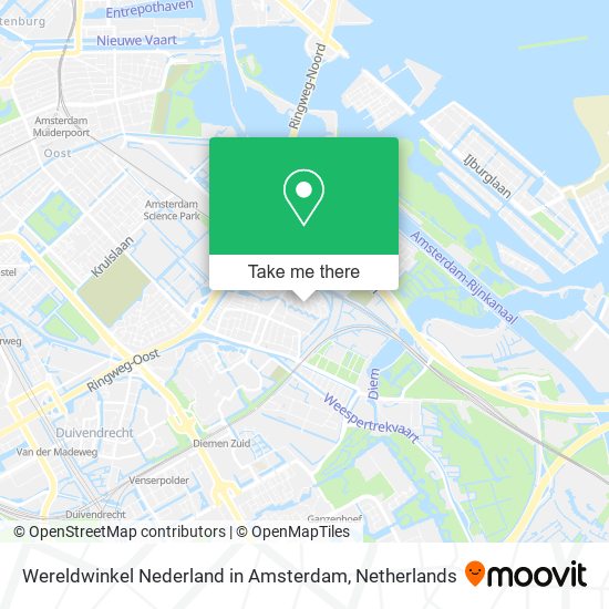 Wereldwinkel Nederland in Amsterdam map