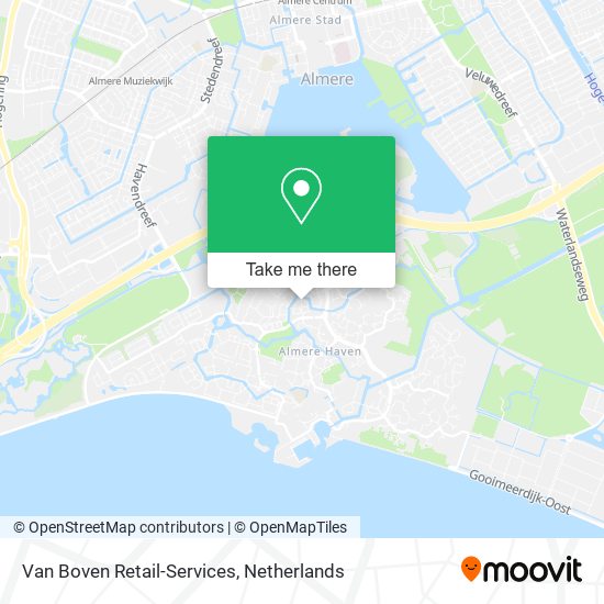 Van Boven Retail-Services map