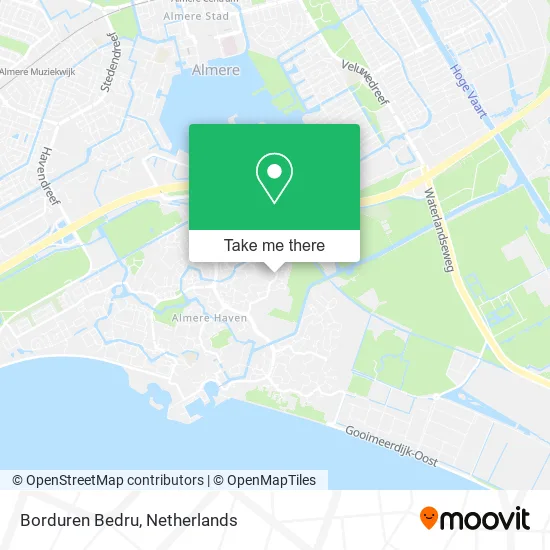 Borduren Bedru map