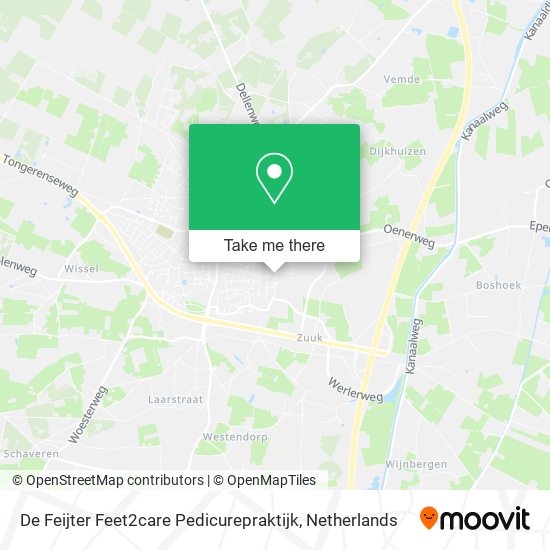 De Feijter Feet2care Pedicurepraktijk Karte