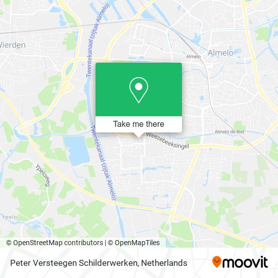 Peter Versteegen Schilderwerken map
