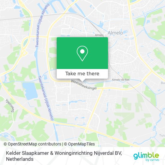 Kelder Slaapkamer & Woninginrichting Nijverdal BV Karte