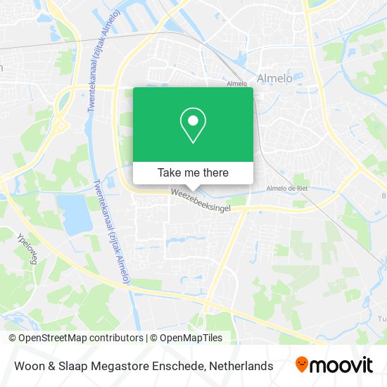 Woon & Slaap Megastore Enschede map