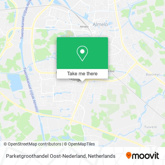 Parketgroothandel Oost-Nederland map