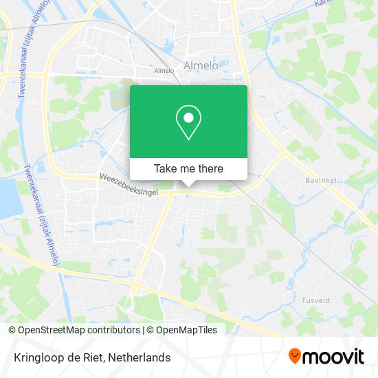 Kringloop de Riet map