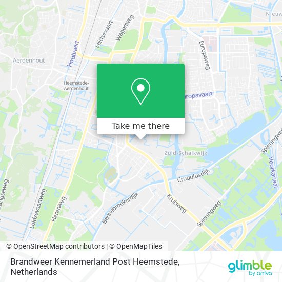 Brandweer Kennemerland Post Heemstede map