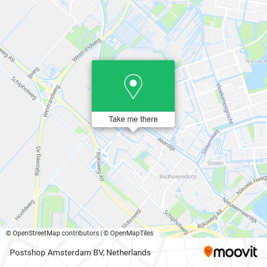 Postshop Amsterdam BV map