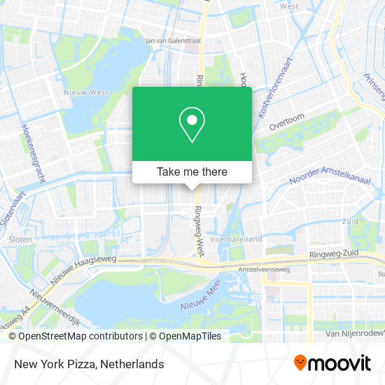 New York Pizza map