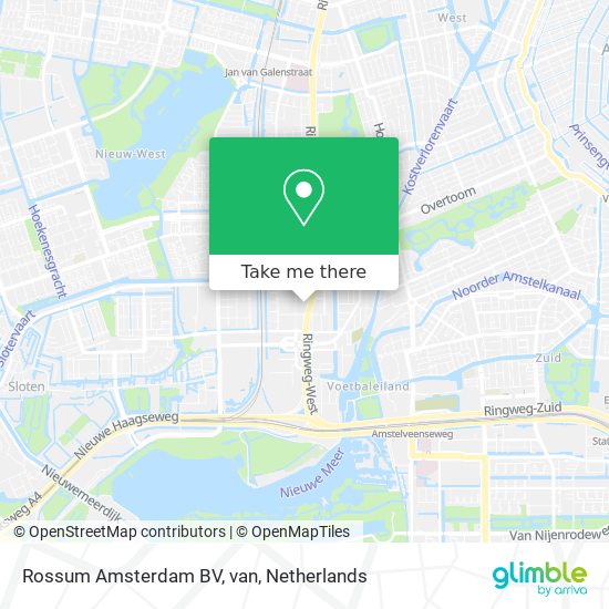 Rossum Amsterdam BV, van map