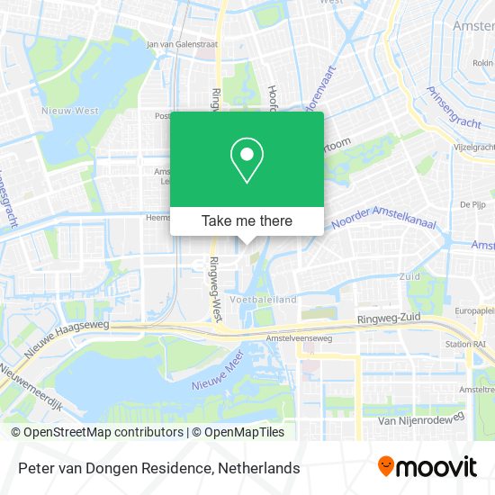 Peter van Dongen Residence map